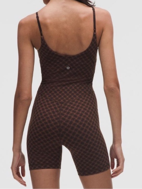 lululemon athletica Pants - LULULEMON ALIGN CAMI BODYSUIT 6” *Jacq in SQUARE HEART JAVA/SEQUOIA SZ 10 NWT